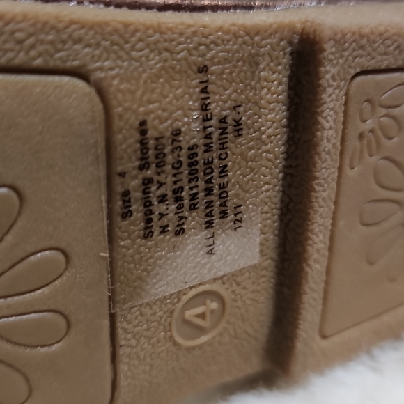 COPPER Strappy Sandals NWTS  Size 4 ADORABLE Stepping Stones - Picture 5 of 5